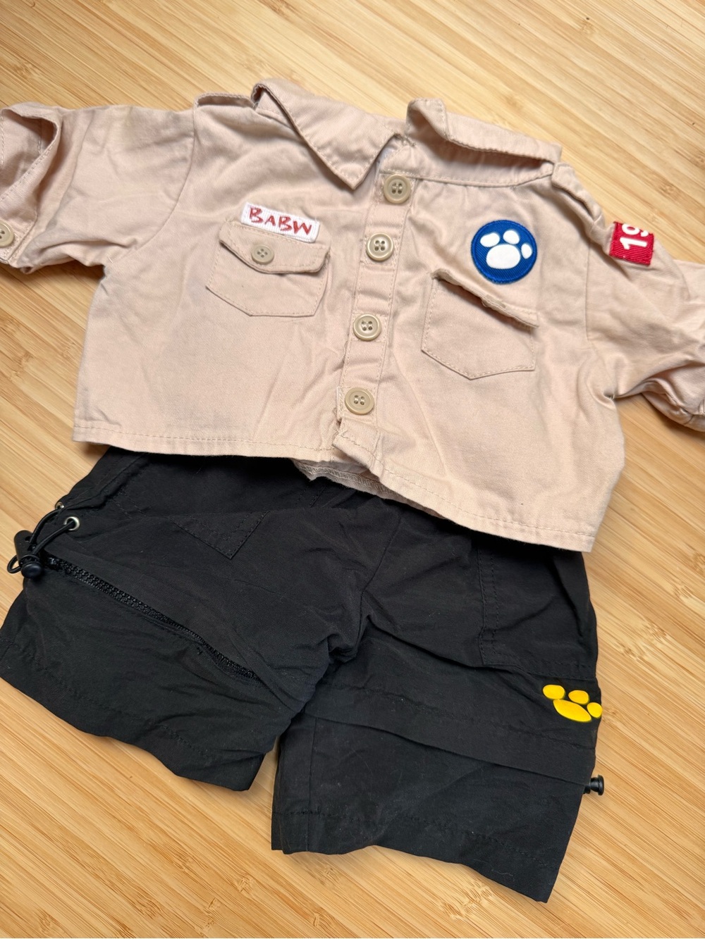 Build-A-Bear Workshop Safari Explorer Outfit – Shirt & Convertible Pants Set